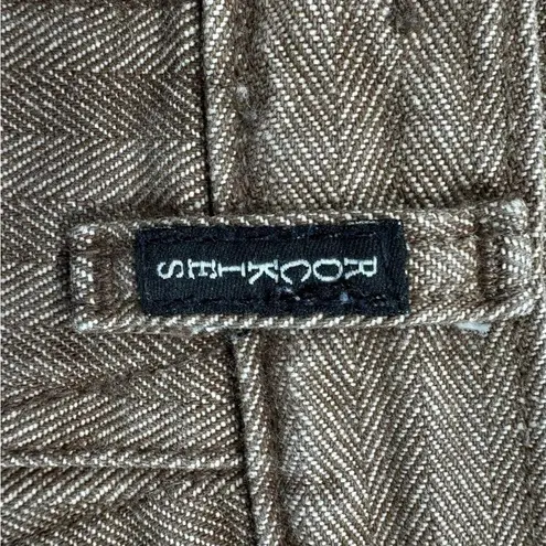 Vintage 80s 90s Y2K Rockies Jeanswear Brown Herringbone Bareback Denim Pants Size 12