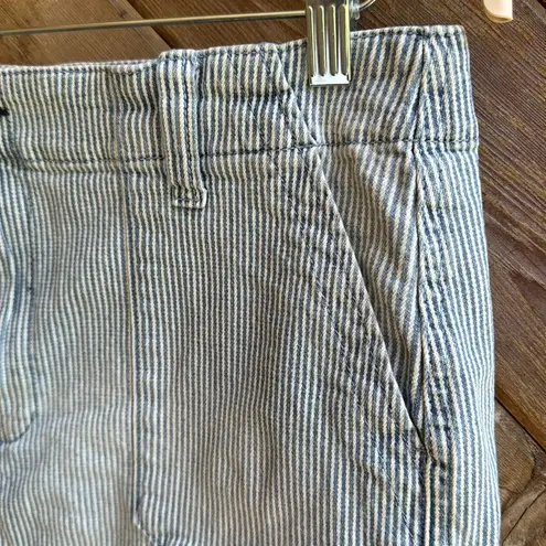 Seven7 jeans denim striped utility skirt size 12