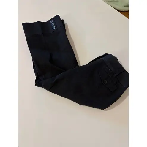 Women's Ann Taylor LOFT Black Capri Pants Size 6