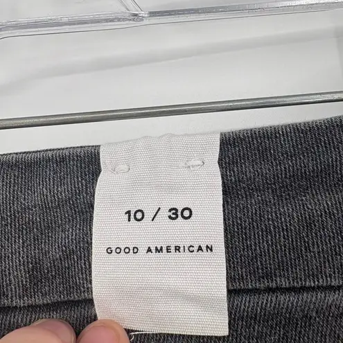 Good American Good‎ American good waist crop black jeans 10/30