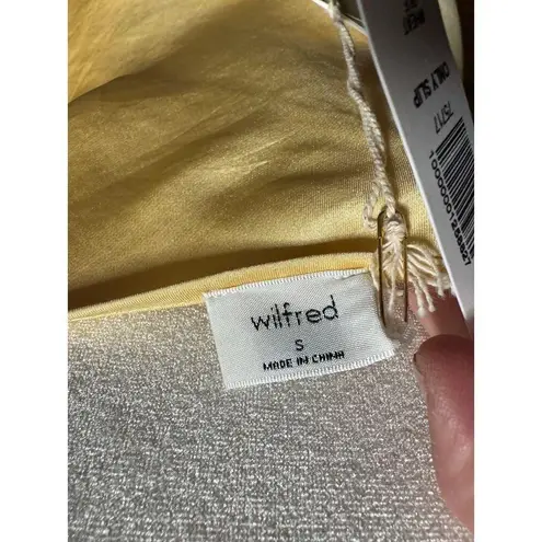 NWT ARITIZIA WILFRED ONLY Butter Yellow Slip Dress in SZ Small Petite