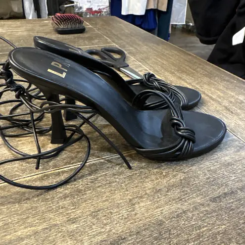 LPA Women's Giah Sandal in Black Strappy Size 8 Heeled Party Formal