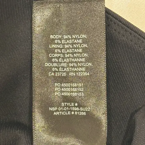 Babaton Aritzia Contour Cropped Muscle Tank Top Black High Neck Sz Medium