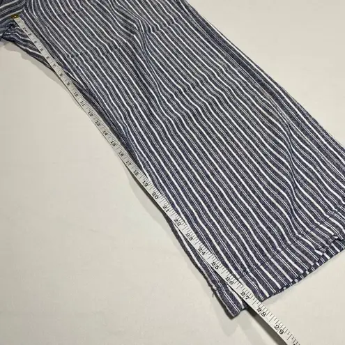 Blue & White Striped Womens Lounge Pants XL By Briggs