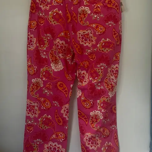 Tommy Hilfiger NWT  Paisley Golf Cropped Pants Size 14