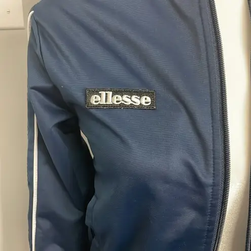 Ellesse Blue Bomber Jacket Track Laboria Blue Stripe Womens Size 6
