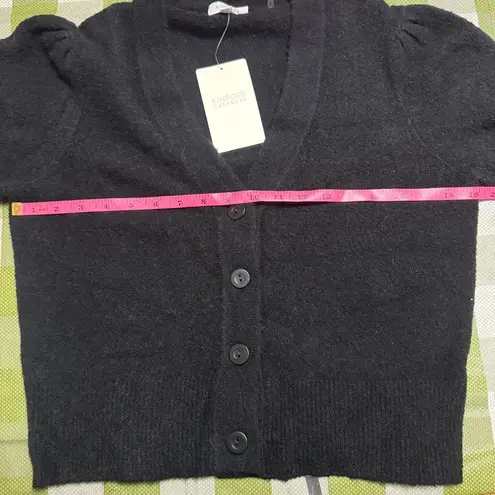 NEW Kinross Stretch Boucle Button Cardigan Cashmere & Cotton Blend