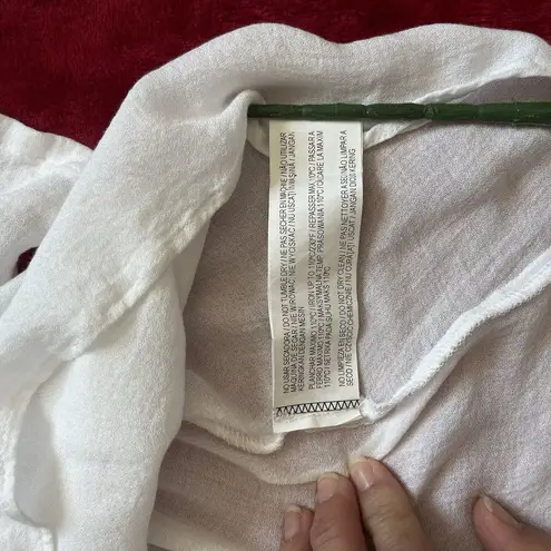 Pull and Bear Boho Blouse Sz EUR M relaxed Summer Casual Knit OffShoulder White Size M