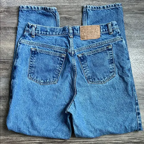 90s Memphis High Rise Tapered Leg Mom Jeans Size 12 Petite 💙 Blue