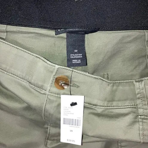 Lane Bryant  Shorts Women 20 Chino Casual American Outdoor‎ Preppy Minimalist