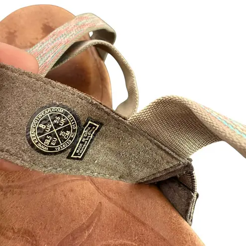 Keen Pastel Striped Cross Strap Comfort Sandals Woven Elastic Bands Womens 8