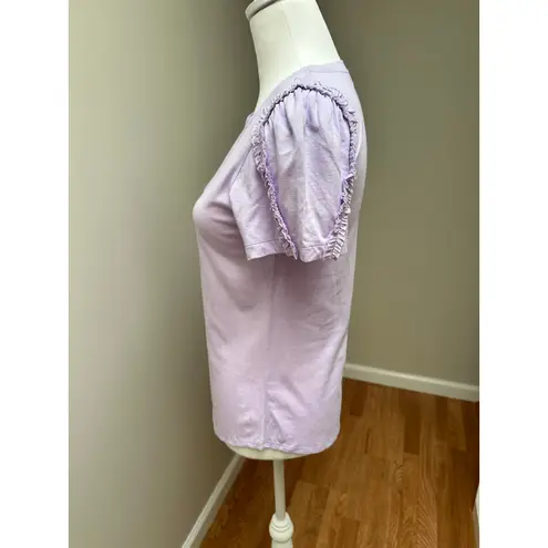 Generation Love Nina Ruffle Tee Shirt Lavender size XS