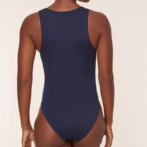 ANDIE The Malibu One Piece Swimsuit Navy size L NWT minimalist