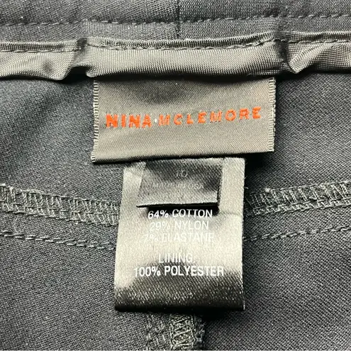 Nina Mclemore Women’s Size 10 Black Dress Pant Stretch Office Work *FLAWED