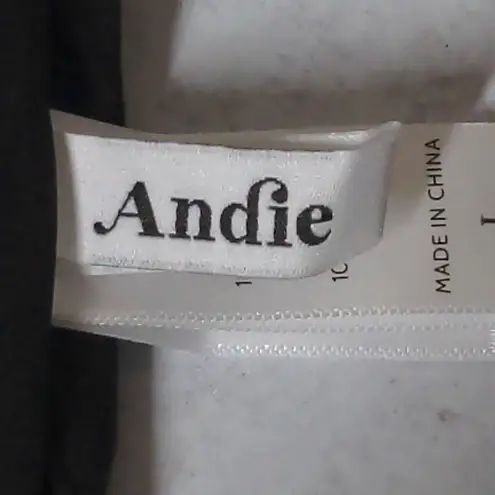 ANDIE Swim The Rio Top Black Bikini Bandeau Adjustable L