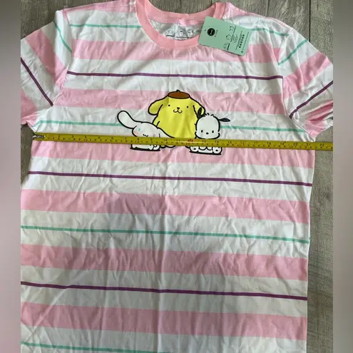 Her Universe Sanrios Characters Cinnamoroll Pompompurin Pochacco Stripe Long-Sleeve T-Shirt