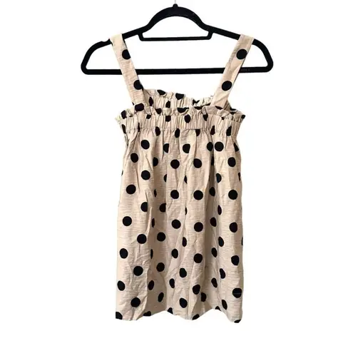 HATCH Spotted The Dani Blouse Sz 0 (XS) Tan