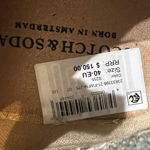 Scotch & Soda Plakka Leather Sneakers Olive Green/Cream Size 40 Euro/Women’s 9.5