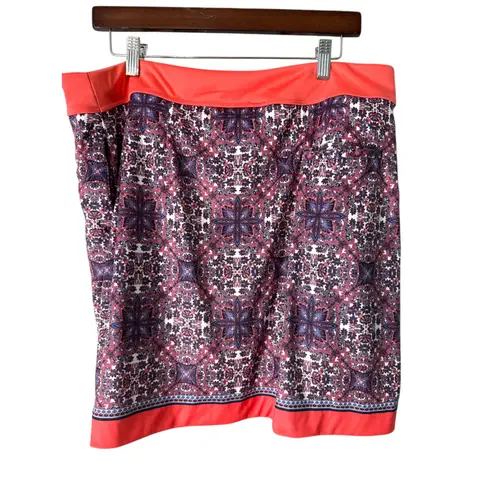 Soho Apparel RG Apparel Skort Coral Print Stretch Athletic Golf Casual XL