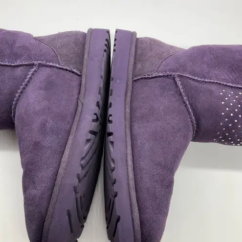 UGG  PURPLE ULTRA SOFT CLASSIC SHORT BLING BOOTS