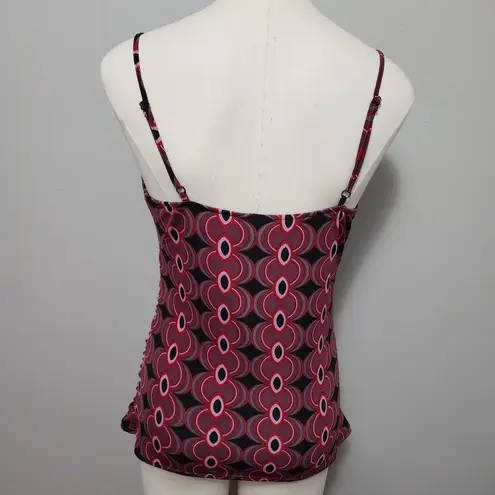 Bisou Bisou 90s moody geo embellished strap tank size large