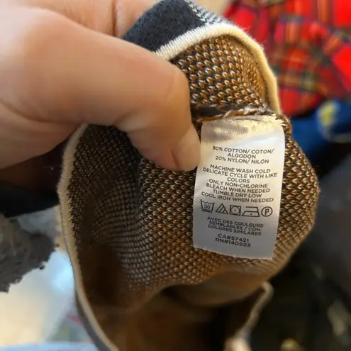 Loft  Checkered Stretch Knit Pencil Skirt