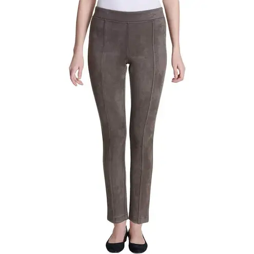 Andrew Marc Women's Taupe Super Soft Stretch Faux Suede Pull On Pants Size Small