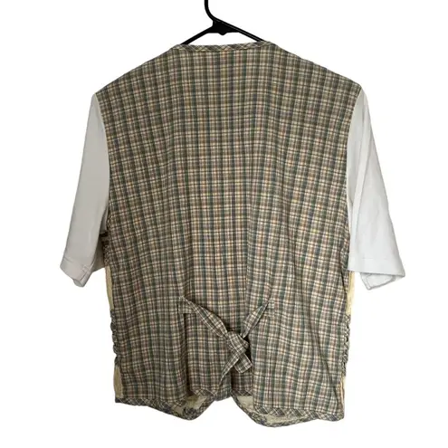 Vintage Quilted Vest/Tee Short Sleeve