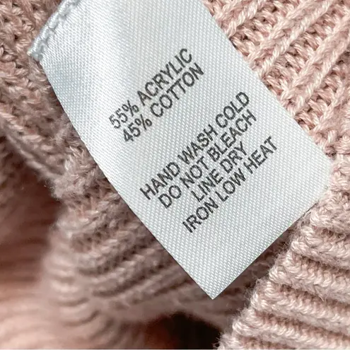 Lulus Feel It Still Taupe Knit Sweater Top Oversized Slouchy Large V