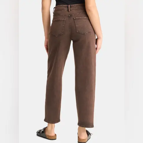 Time and Tru Chocolate Brown Barrel Jeans Sz 10