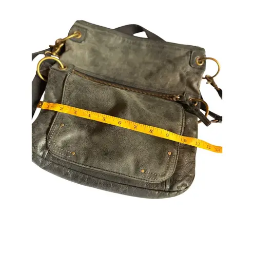The Sak Gray Leather Crossbody Bag With Adjustable Strap & Multiple Pockets - Image 3