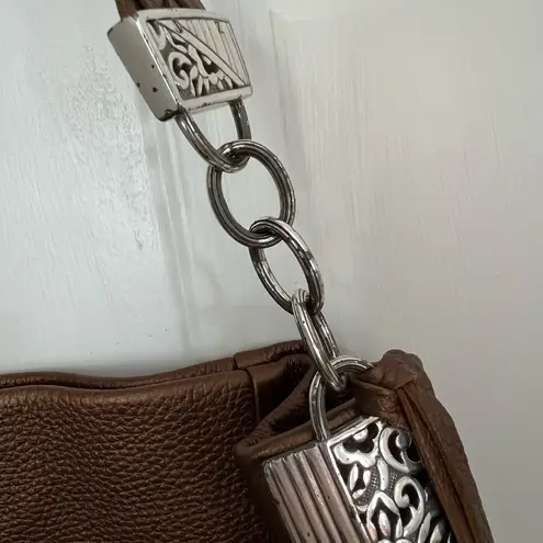 Brighton  Hobo Bag Braided Strap Bronze