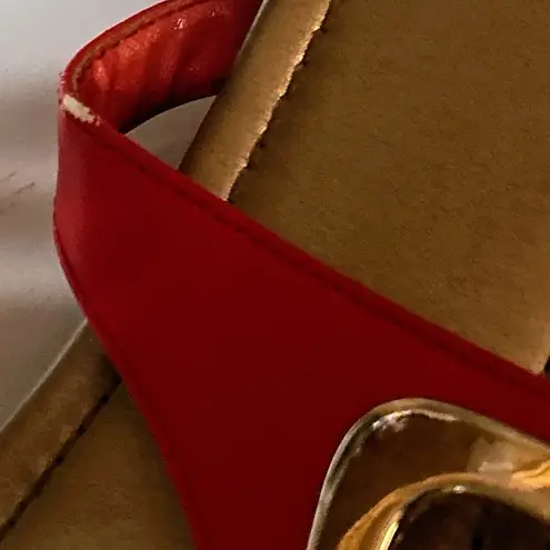 Impo Women's Sandals Size 8.5 Red and Gold