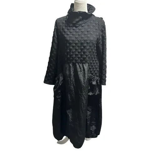 Moonlight Fashion Design Taffeta & Pucker Dress Boho Lagenlook Est. Small/Med