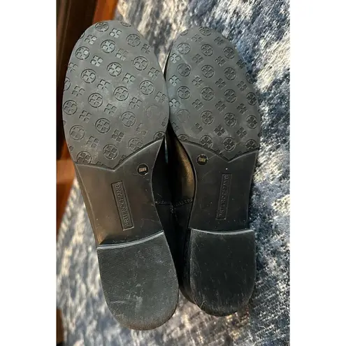 Arturo Chiang Black Leather Riding Knee High Boots Womens 8.5 MW Side Zip