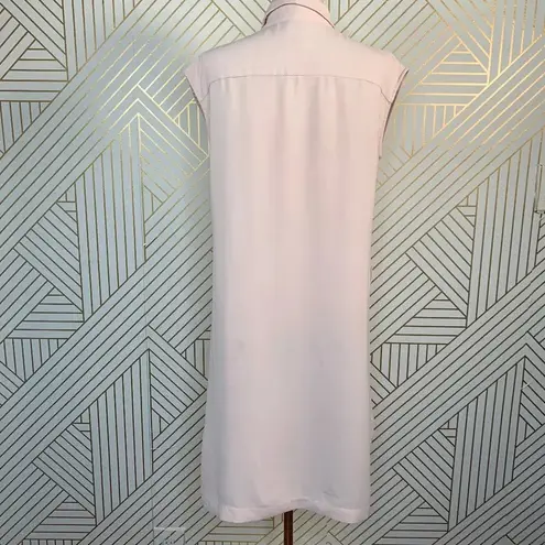 Iris & Ink Rosalie Crepe Shirt Dress in Pink Size 2