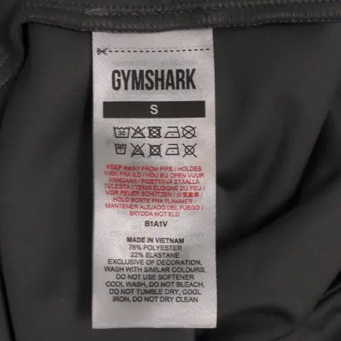 Gymshark  Womens Leggings Pants Gray Pull On Yoga Waistband Stretch Activewear S