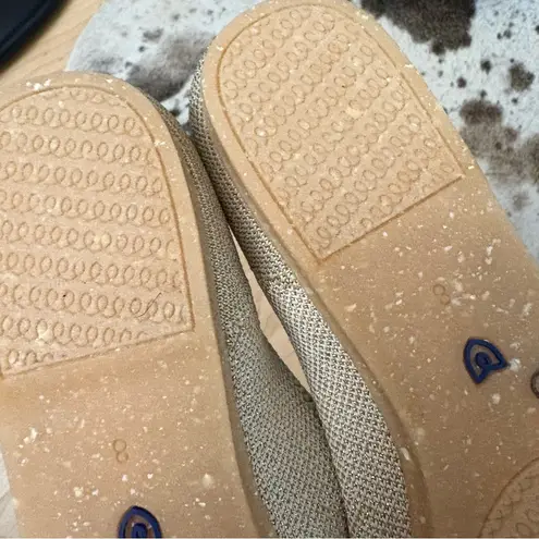 Rothy's ROTHY’S The Flat in Light Gold Metallic women's Size 8 NWOT