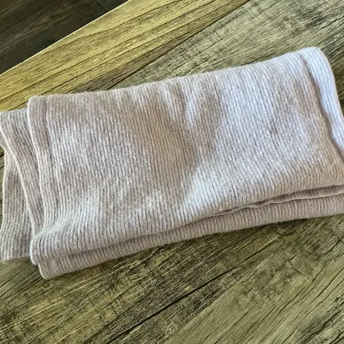 Fabletics Women’s Wool Cashmere Blend Thick Knit Scarf Purple Lavender Winter