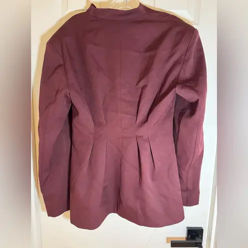 NWT Commense Cinched Pleated Blazer With Shoulder Pads, Medium