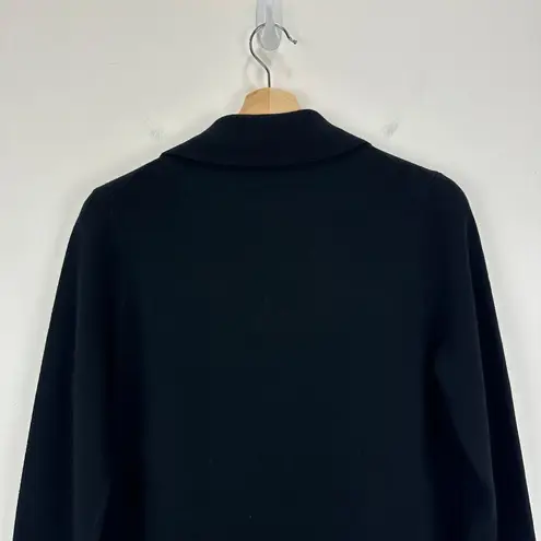 J.Crew  Warwick Sweater Blazer Knit Gold Buttons Black Classic Relaxed XXS NWT