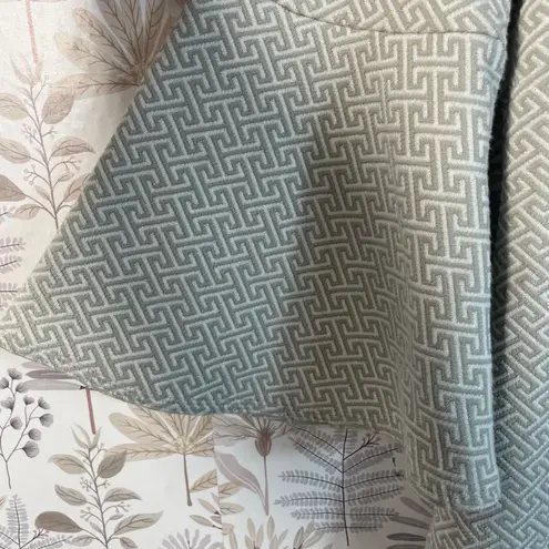 Tyler Böe Textured Geometric Bell Sleeve Dress Women's Medium Gray Beige