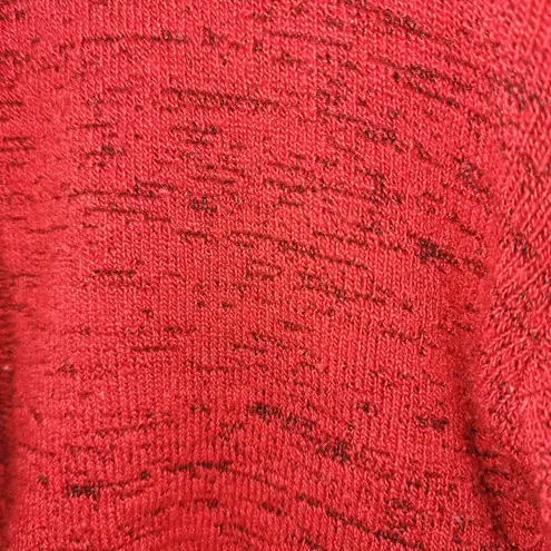 Vintage Red Knit Cardigan Top Set Long Sleeve Button Up Sweater Size S