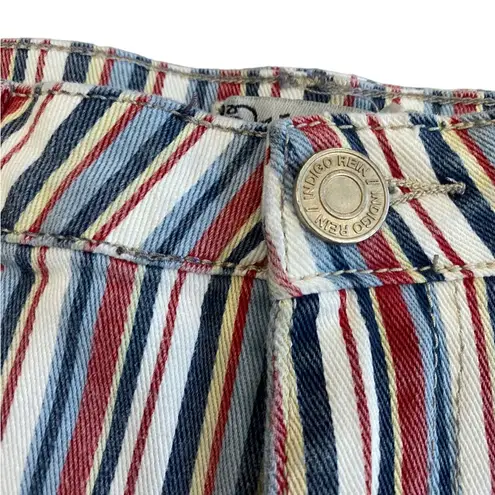 Indigo Rein  Red white blue stripe Jean shorts USA Size 13/14 NEW