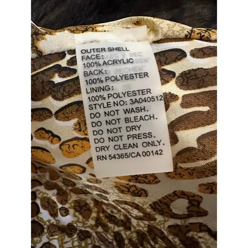 Peter Nygard Peter Nygård Faux Fur Hooded Vest Terra Brown Size 4P NWT