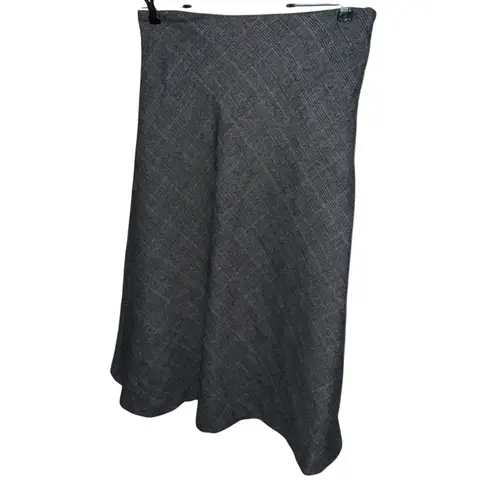 Premise Studio Women’s Skirt Size 8 Black Gray Plaid A-Line Career Workwear