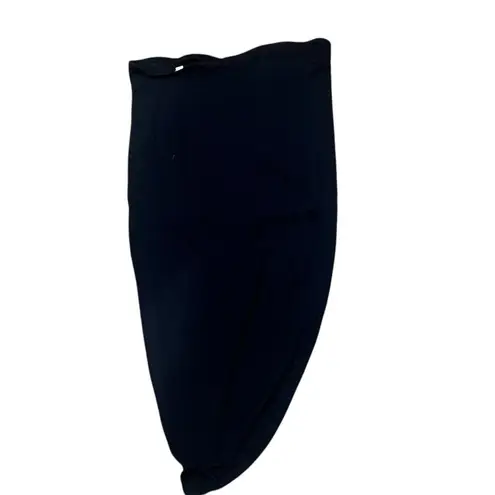 Bella Luxx Women's Black Asymmetric Midi Skirt Size M Casual Size M