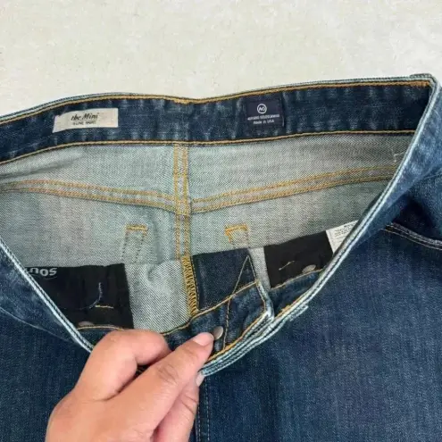 AG Adriano Goldschmied Adriano Goldschmied AG Skirt Size 29 The Mini A-Line Denim Skirt Dark Wash