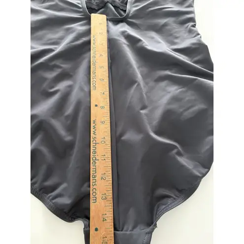 MiracleSuit  Must Haves Oceanus One Piece Swimsuit Size 16 Gray Ruching Slim