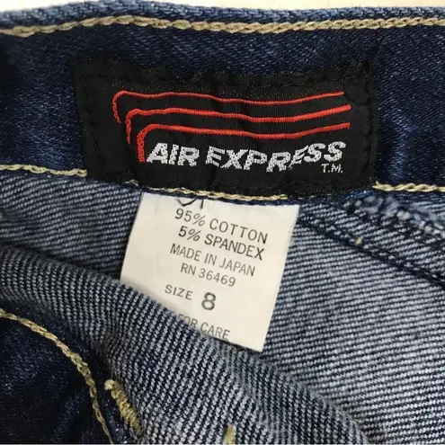 Vintage 50s Bareback Tapered Leg Cuffed Mom Jean Rockabilly Dark Wash Size 0 Blue